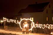 image of fun with sparklers