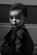 Image of black and white little boy
