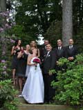 Image of bridal party laughing 